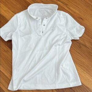Girls white equestrian shirt